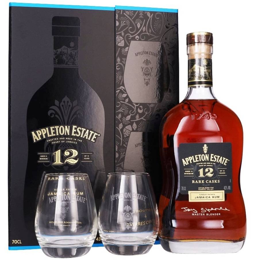 APPLETON ESTATE 12 YEARS RARE CASK + ČAŠE 0,70 L