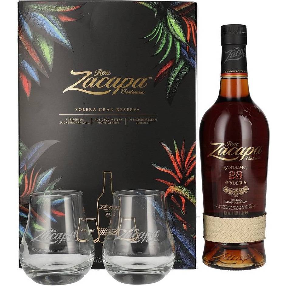 ZACAPA 23 + ČAŠE 0,70 L